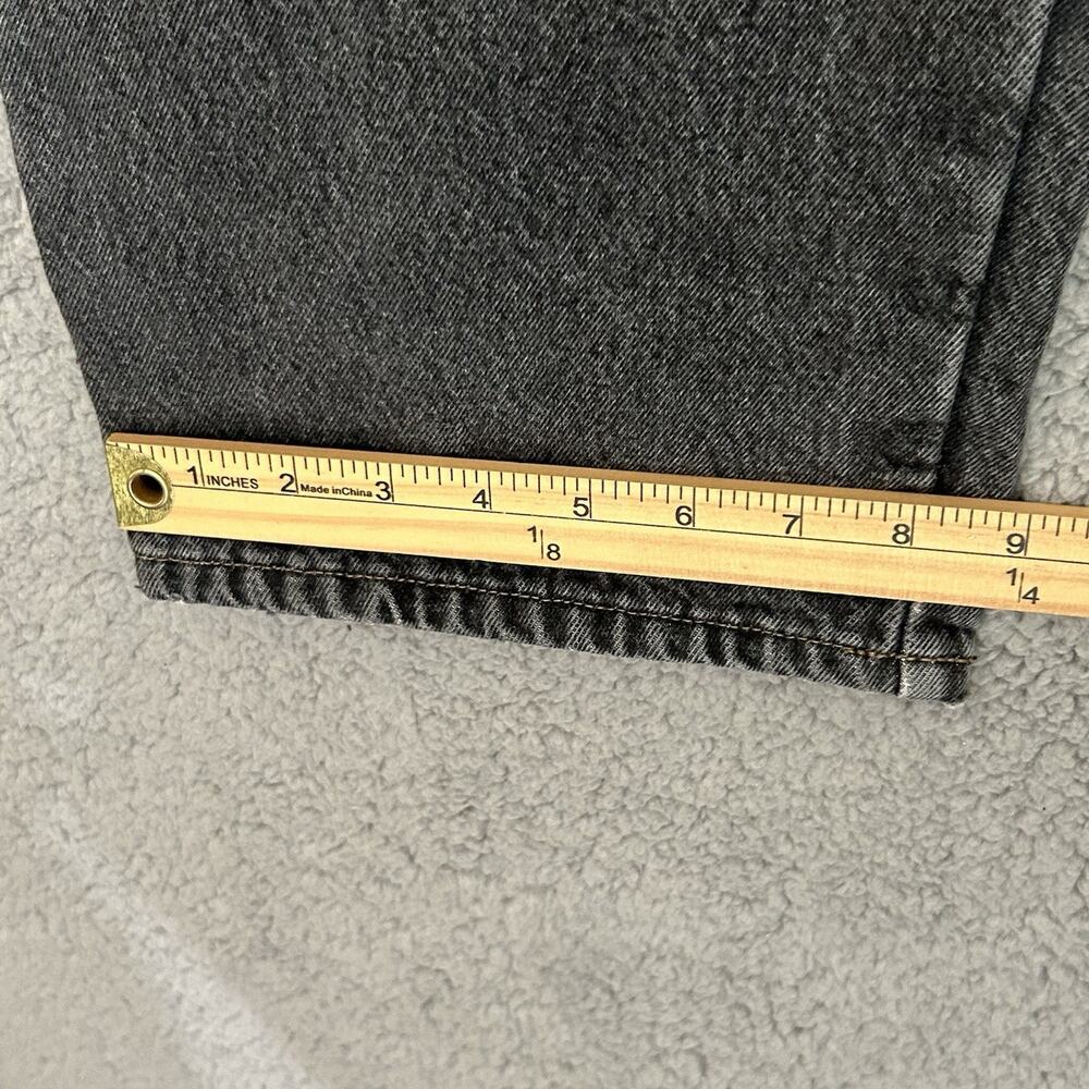 LL Bean Jeans Men’s 40x32 Black Denim Classic Fit Flannel Lined Outdoor Workwear - Picture 12 of 16